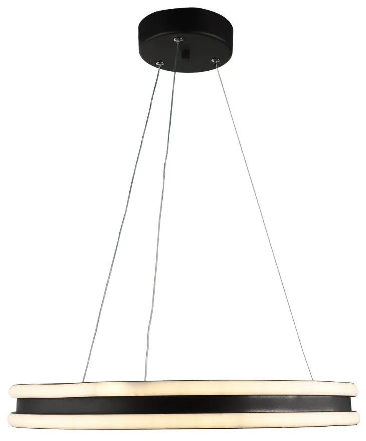 Φωτιστικό Οροφής Helios-50 01-0416 LED 60W 3000K/4000K/6000K 6000Lm 50x65cm Black Heronia