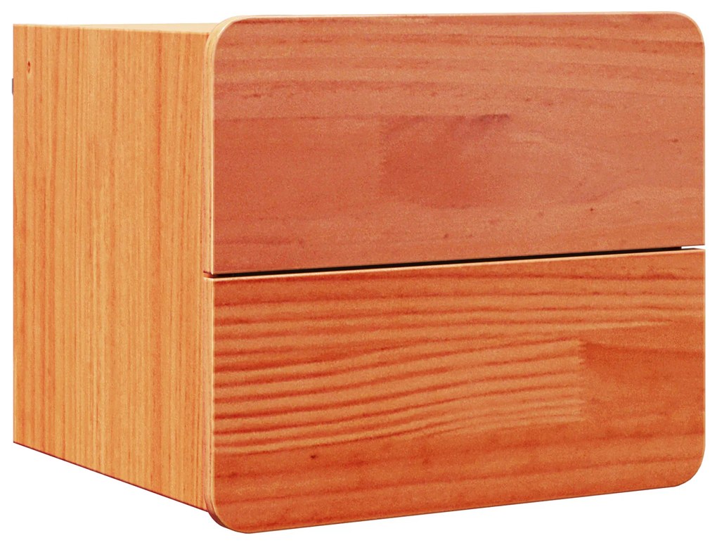 vidaXL Κομοδίνο Καφέ κεριού 39 x 34 x 33 εκ. Μασίφ ξύλο πεύκου
