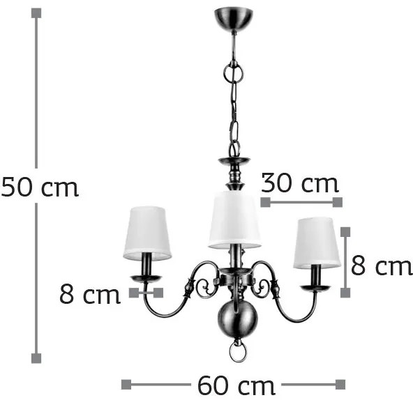 Φωτιστικό οροφής InLight 5309-3 3φωτο