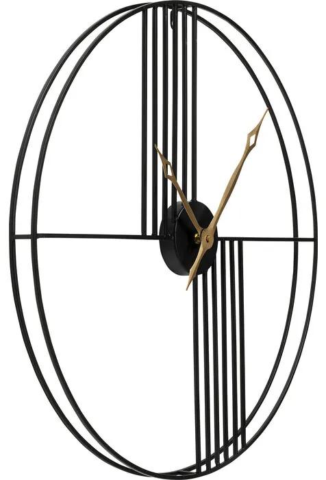Ρολόι Τοίχου Strings Ø60εκ. 60x6x60εκ - Μαύρο
