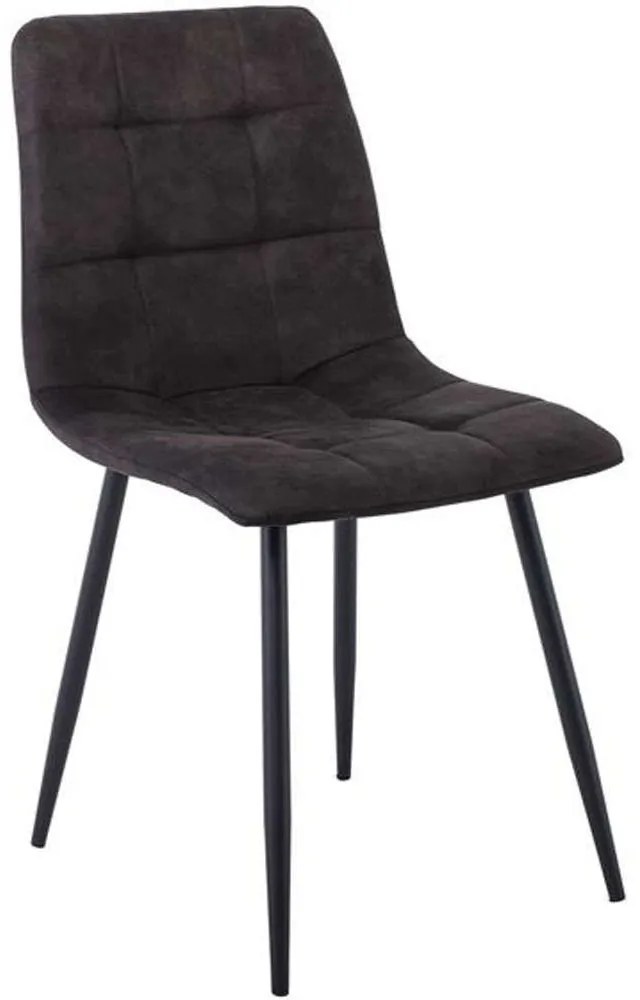Καρέκλα Lydia ΕΜ7911,4 44x55x86cm Black Μέταλλο,Ύφασμα