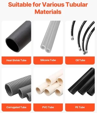 VEVOR Auto Heat-Shrink Tube Cutter, Automatic Pipe Cutting Machine with LCD Display, 1mm-20mm Cutting Diameter, 0.1mm-99999.9mm Cutting Length, Ideal for PVC PE Tube, Silicone Tube, Soft Water Pipe