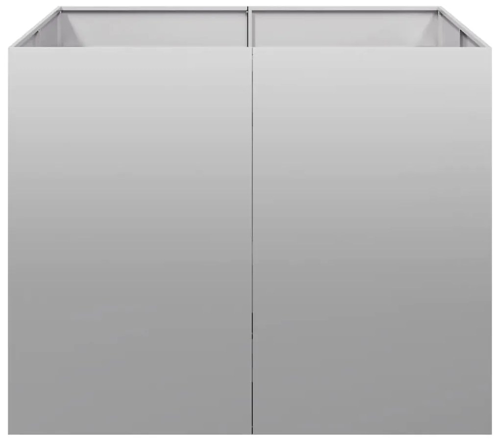 vidaXL Ζαρντινιέρα 100x100x80 εκ. από Γαλβανισμένο Ατσάλι