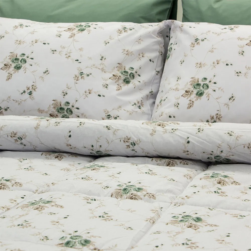 LINO ΣΕΤ ΣΕΝΤΟΝΙΑ ROSALIE GREEN 105X200+30