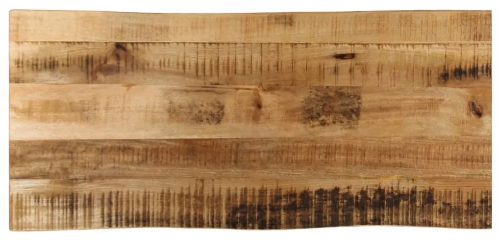 vidaXL Επιφάνεια Τραπεζιού 100x40x3,8 εκ. Live Edge Μασίφ Ξύλο Μάνγκο
