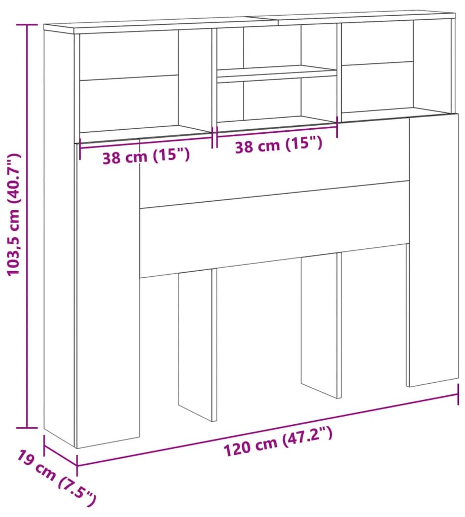 ΚΕΦΑΛΑΡΙ ΜΕ ΑΠΟΘΗΚΕΥΤΙΚΟ ΧΩΡΟ 120X19X103,5 ΕΚ. ΕΠΕΞ. ΞΥΛΟ 856866