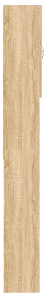 vidaXL Ντουλάπι Πλυντηρίου Sonoma Δρυς 64 x 25,5 x 190 εκ.