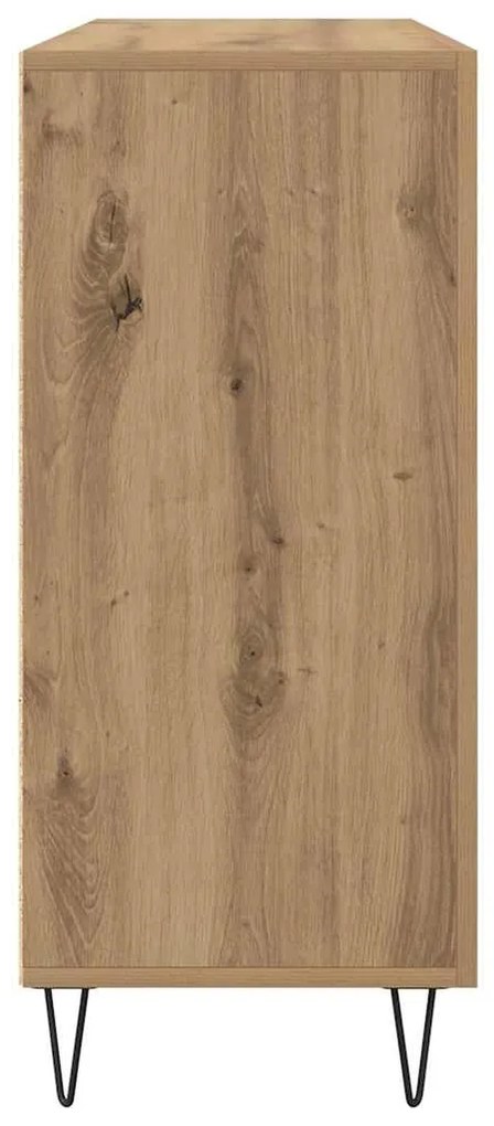vidaXL Πλαϊνό γραφείο Artisan Oak 90 x 32,5 x 80 εκ Επεξεργασμένο ξύλο