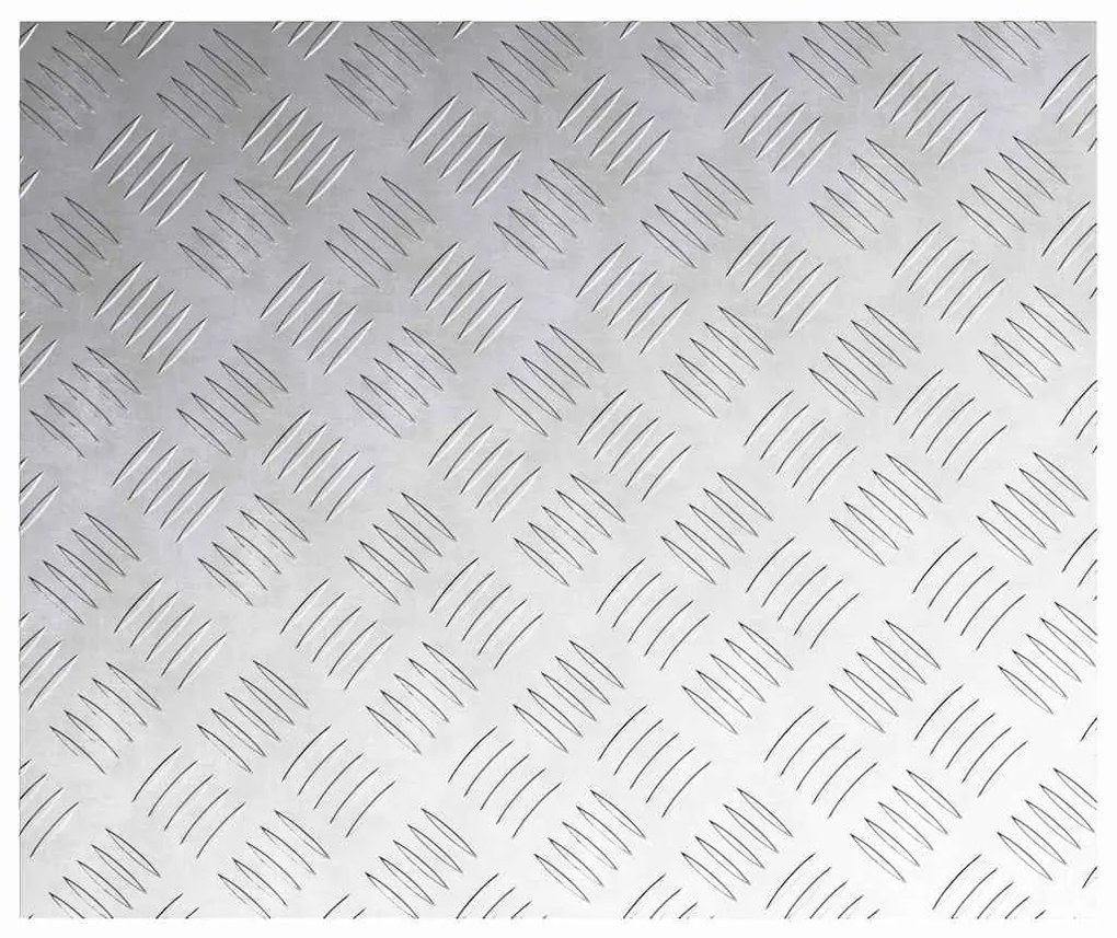vidaXL Επιφάνειες Καρό 2 pcs Ασημί 60 x 50 cm Αλουμίνιο
