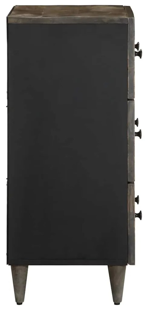 vidaXL Sideboards 2 τεμάχια ανοιχτό γκρι 60x33,5x75cm μασίφ ξύλο Mango