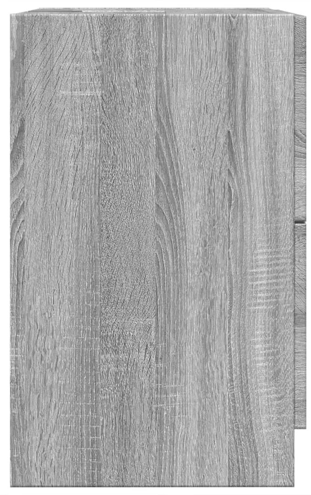 vidaXL Ντουλάπι Νιπτήρα Γκρι Sonoma 40x37x59 εκ. Επεξεργασμένο Ξύλο