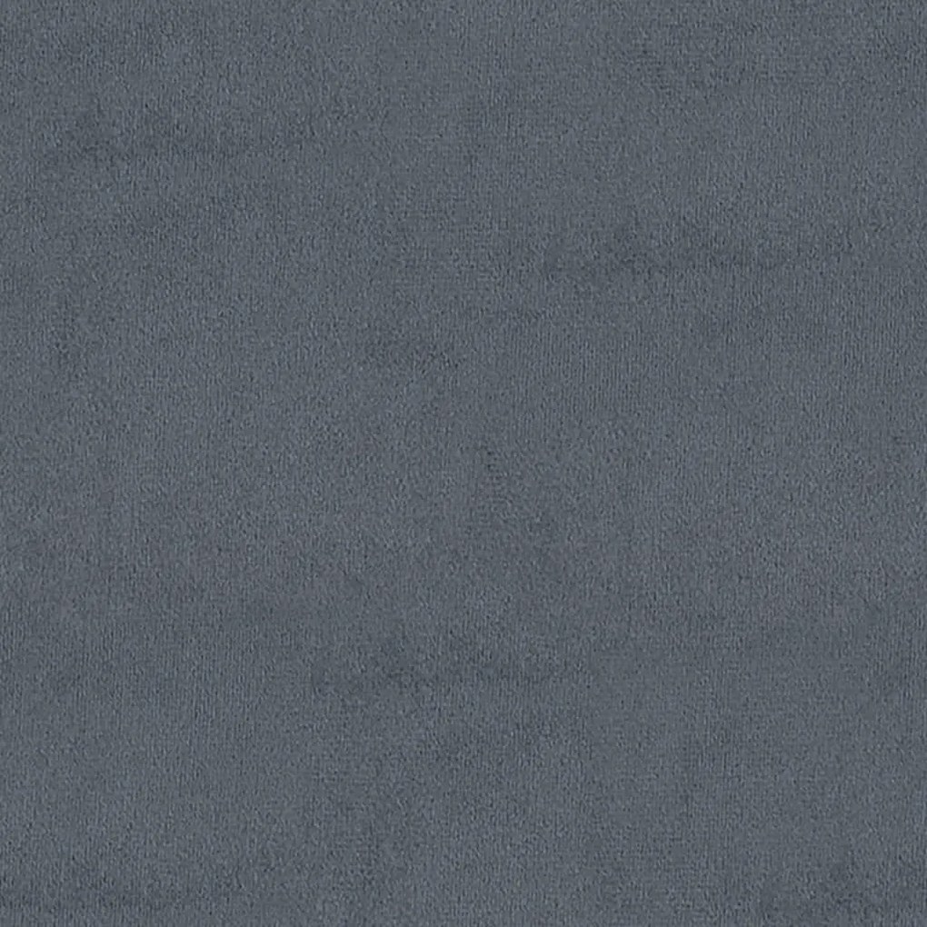 Σκαμπό Αποθήκευσης Σκούρο Γκρι 110 x 45 x 49 εκ. Βελούδινο - Γκρι