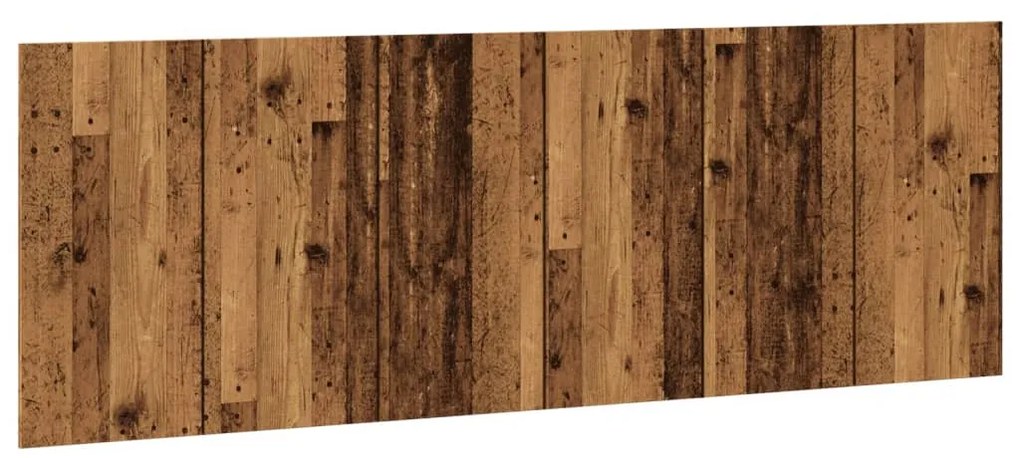 Κεφαλάρι Κρεβατιού Όψη Παλαιού Ξύλου 240x1,5x80εκ Επεξεργ. Ξύλο - Καφέ
