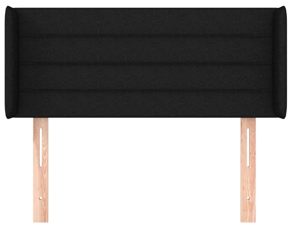 vidaXL Κεφαλάρι με Πτερύγια Μαύρο 83x16x78/88 εκ. Υφασμάτινο