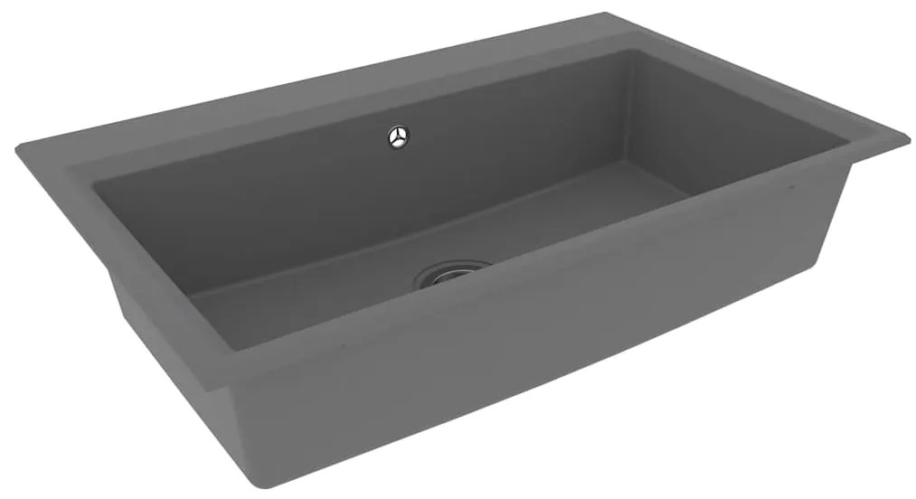 vidaXL Σιντρινο κουζίνας Γκρι 79 x 50 x 31 εκ. Γρανίτης