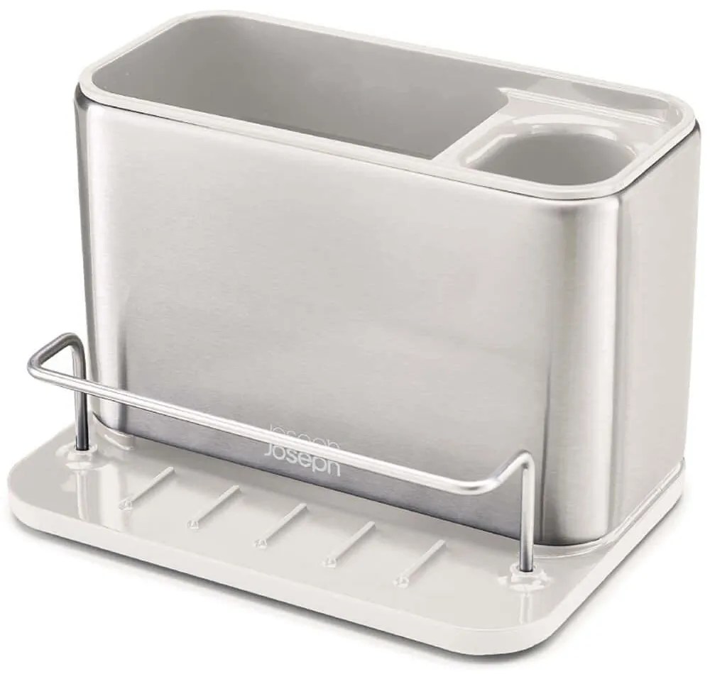 Θήκη Οργάνωσης Νεροχύτη Surface 851693 18x12,8x12,5cm White Joseph Joseph Stainless Steel