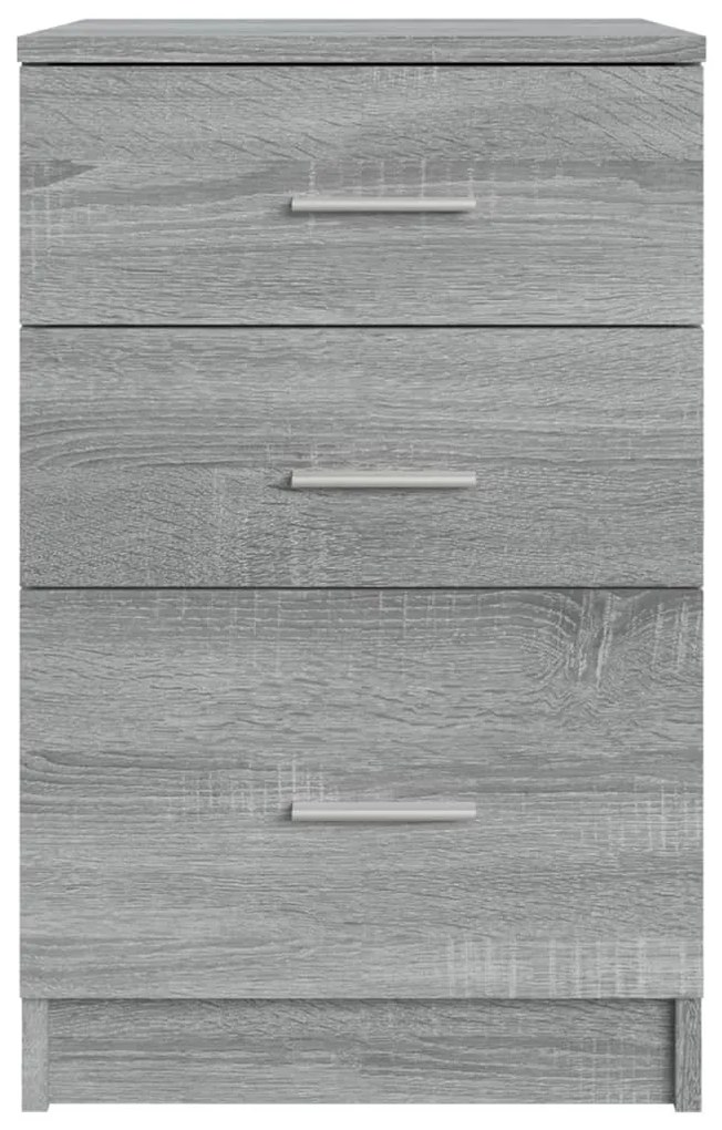 vidaXL Κομοδίνο Γκρι Sonoma 40 x 40 x 63 εκ. από Επεξεργασμένο Ξύλο