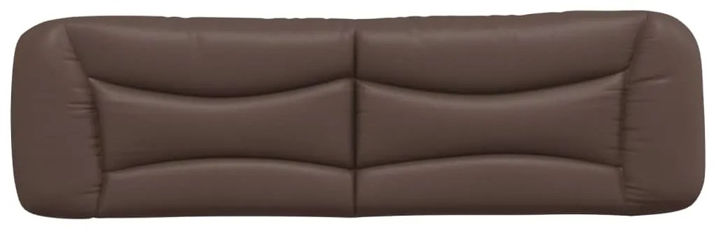 vidaXL Μαξιλάρι για Κεφαλάρι Hvar Καφέ 180 εκ. από Συνθετικό Δέρμα