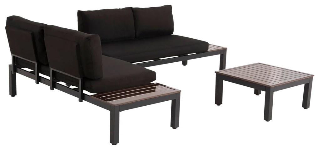 ΣΕΤ ΣΑΛΟΝΙ ΠΟΛΥΜΟΡΦΙΚΟ DEX 3TMX HM6090 ΑΛΟΥΜΙΝΙΟ ΣΕ ΑΝΘΡΑΚΙ & ΚΑΦΕ-ΜΑΥΡΑ ΜΑΞΙΛΑΡΙΑ