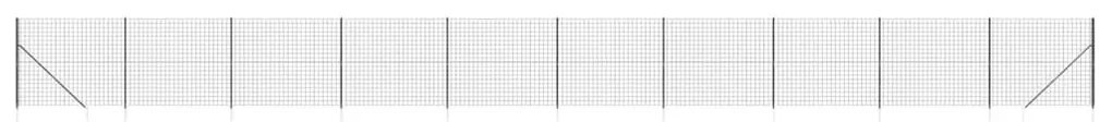 Συρματόπλεγμα Περίφραξης Ανθρακί 1,6 x 25 μ. με Καρφωτές Βάσεις - Ανθρακί
