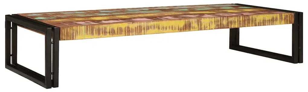 vidaXL Ράφι μπάνιου Πολύχρωμο 120 x 50 x 23 εκ. Στερεό ανακτημένο ξύλο