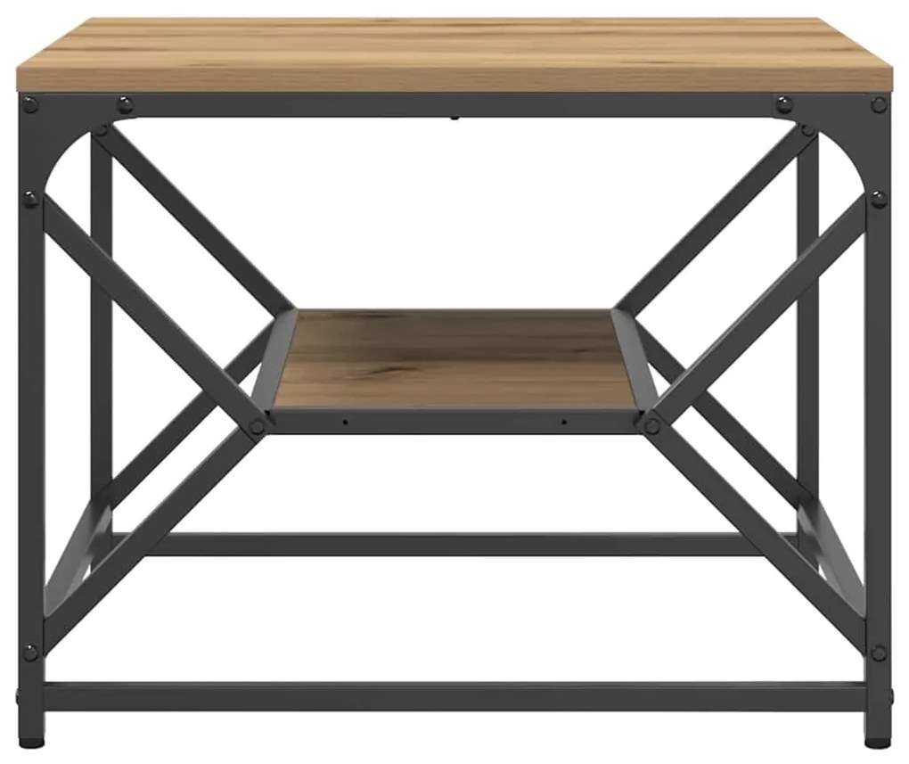 vidaXL Τραπεζάκι σαλονιού artisan δρυς 51 x 50 x 40 εκ.