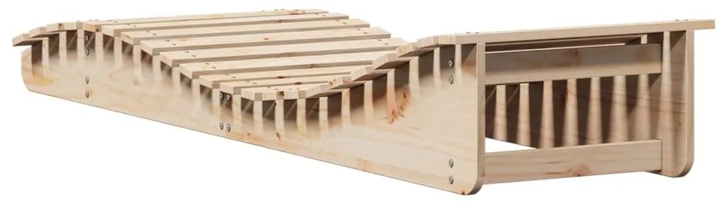 vidaXL Ξαπλώστρες 2 τεμ. 205x60x31,5 εκ. από Μασίφ Ξύλο Πεύκου