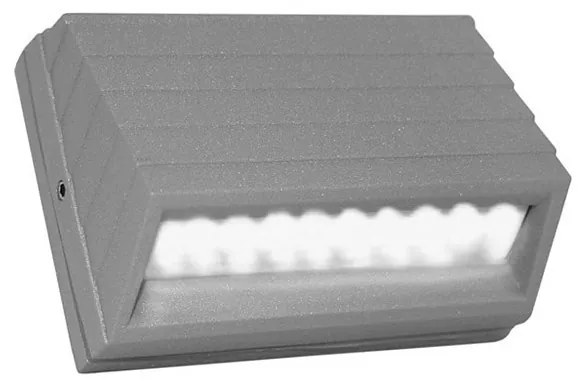 Adeleq Led Φωτιστικό Αλουμινίου Εξωτερικό Κυρτό 2W Μπλε Γκρι 3-9095064