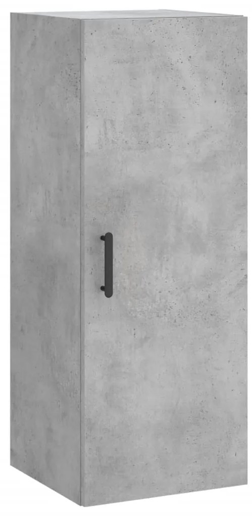 vidaXL Ντουλάπι Γκρι Σκυροδέματος 34,5x34x180 εκ. Επεξεργασμένο Ξύλο