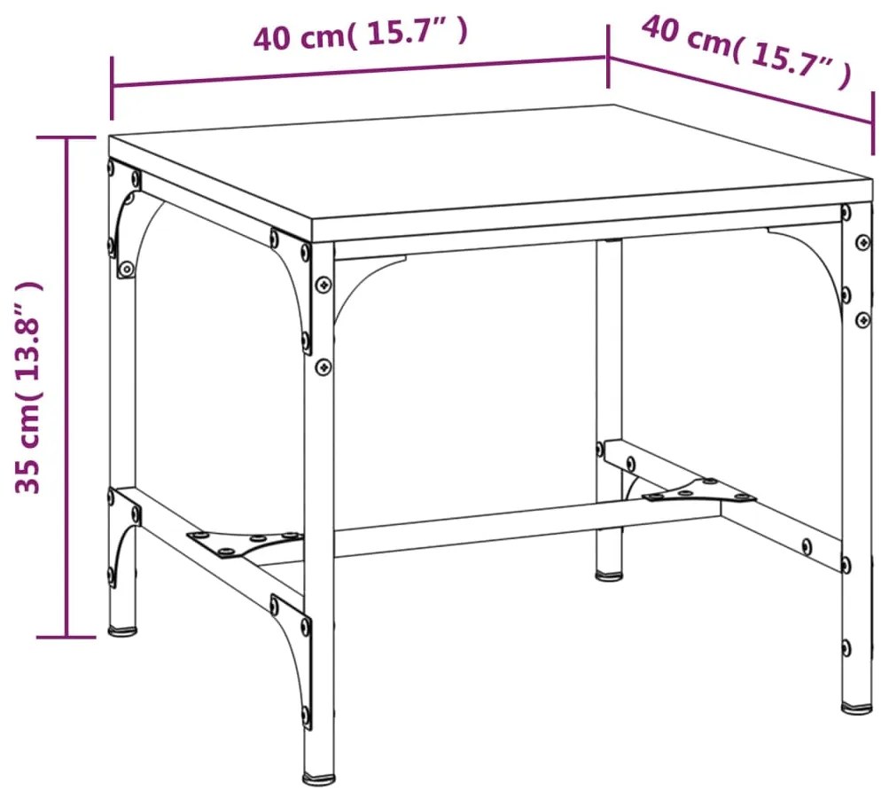 ΒΟΗΘΗΤΙΚΟ ΤΡΑΠΕΖΙ ΓΚΡΙ SONOMA 40X40X35 ΕΚ. ΕΠΕΞΕΡΓΑΣΜΕΝΟ ΞΥΛΟ 819408