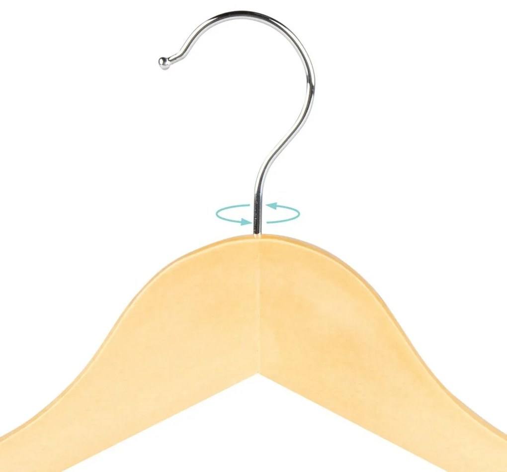 Σετ Kρεμαστρών Max Home Φυσικό Ξύλο Χάλυβας 44,5 x 23 x 1 cm 20 Τεμάχια (4 Μονάδες)