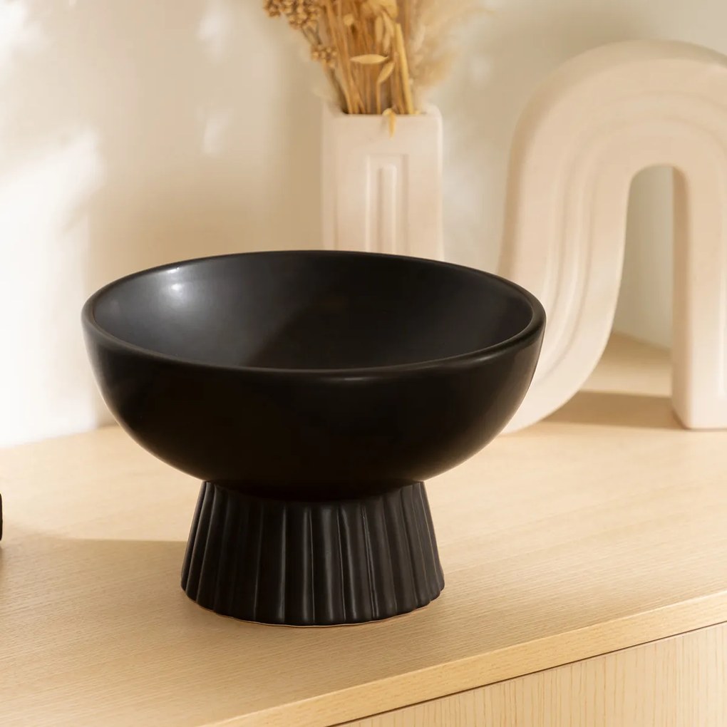 Διακοσμητικό Μπωλ (Φ22x14) A-S Chaya Black 195022