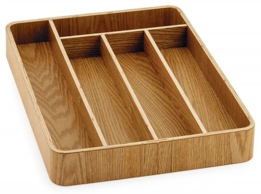 Θήκη Για Μαχαιροπίρουνα Ξύλινη AH-CC70013 37x26x5cm Natural Andrea House Wood