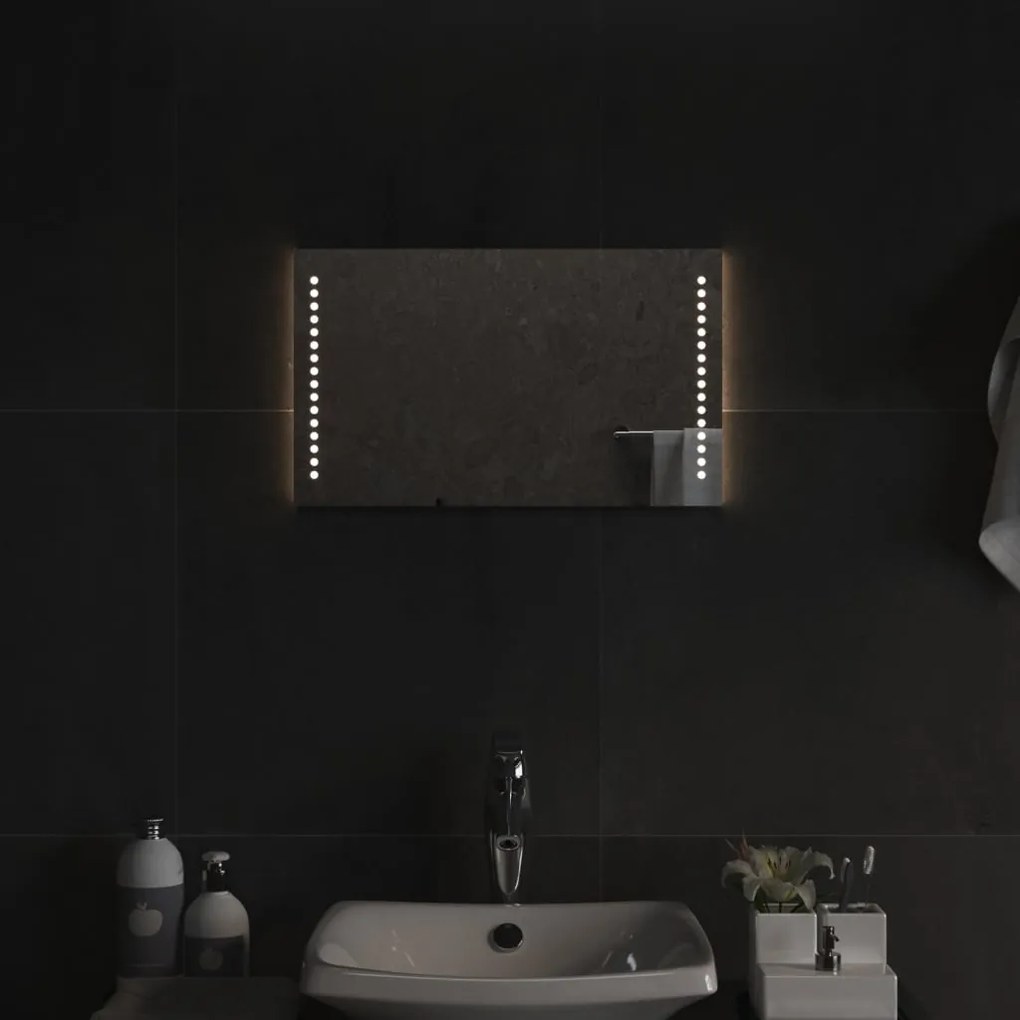 vidaXL Καθρέφτης Μπάνιου με LED 50x30 εκ.
