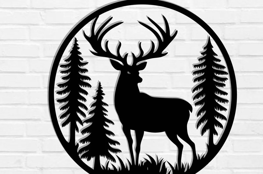 Intra απο ξύλο plywood  Χρώμα wenge 3mm-4mm πάχος - Deer Decor Wall , DXF Δίασταση 40x50 cm INTRAFABR-96516778