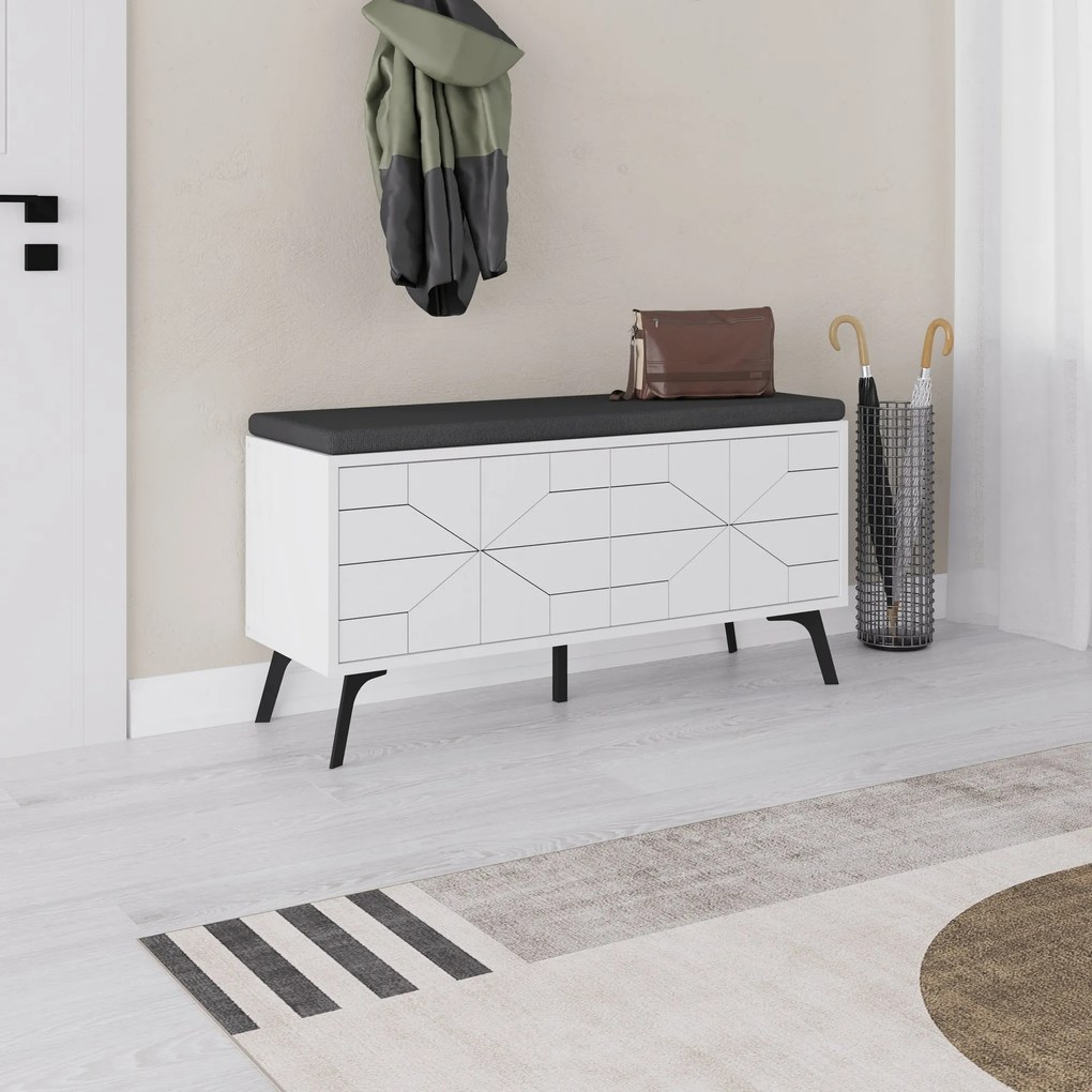 Παπουτσοθήκη Λευκό DUNE 107x35x55