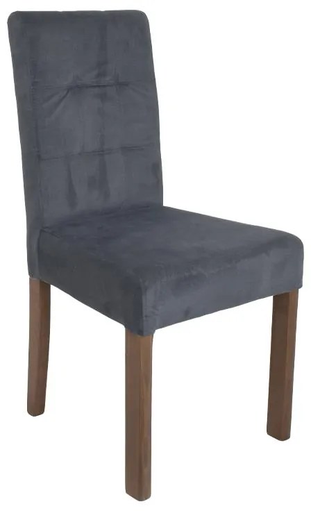 Καρέκλα Τραπεζαρίας Τ-12 Domenic Fylliana Γκρί με Grey Oak πόδια 45x45x90εκ. 2αδα 45x45x90 εκ.
