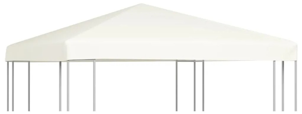 vidaXL Κάλυμμα για Κιόσκι Λευκό Κρεμ 3 x 3 μ. 310 γρ./μ²
