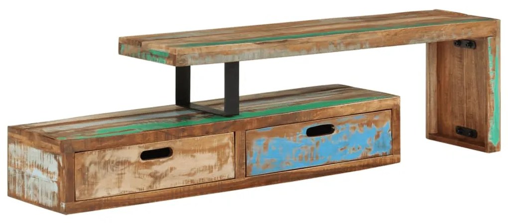 vidaXL Βάση Τηλεόρασης (118-200) x 30x40 εκ. από Μασίφ Ξύλο Ανακυκλωμένου Ξύλου