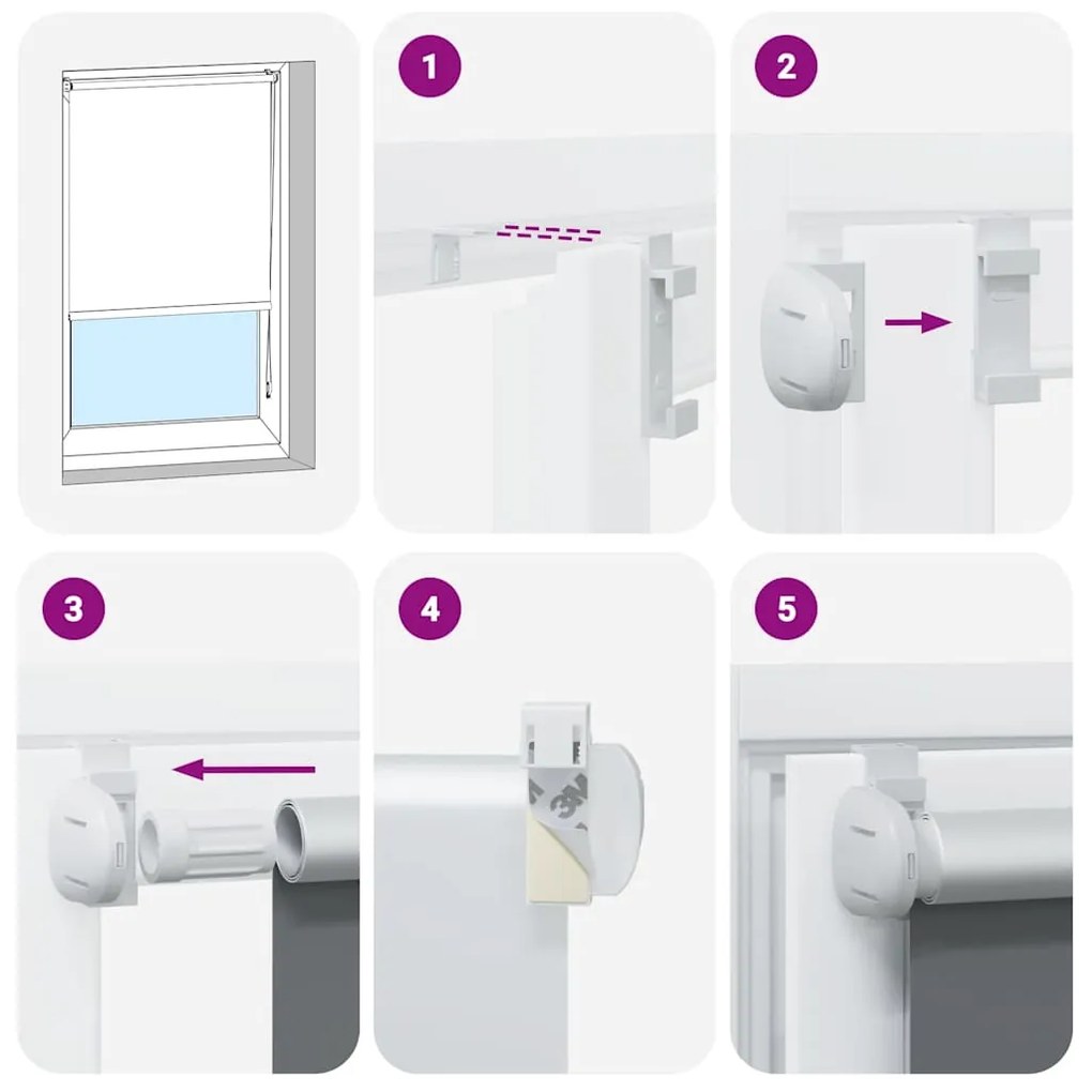 vidaXL Roller Blind Blackout Μαύρο 45x175 cm Πλάτος υφάσματος 40,7 cm