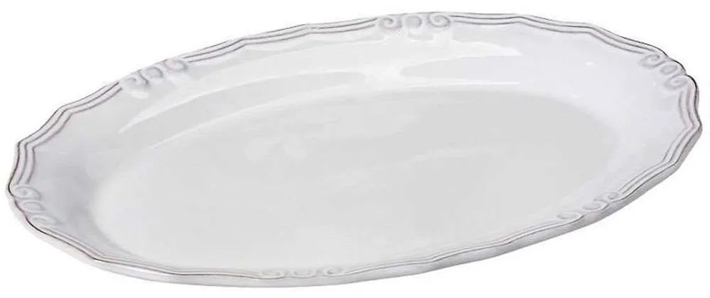 Πιατέλα Οβάλ Tiffany RSW105K6 34x22cm White Espiel Clay