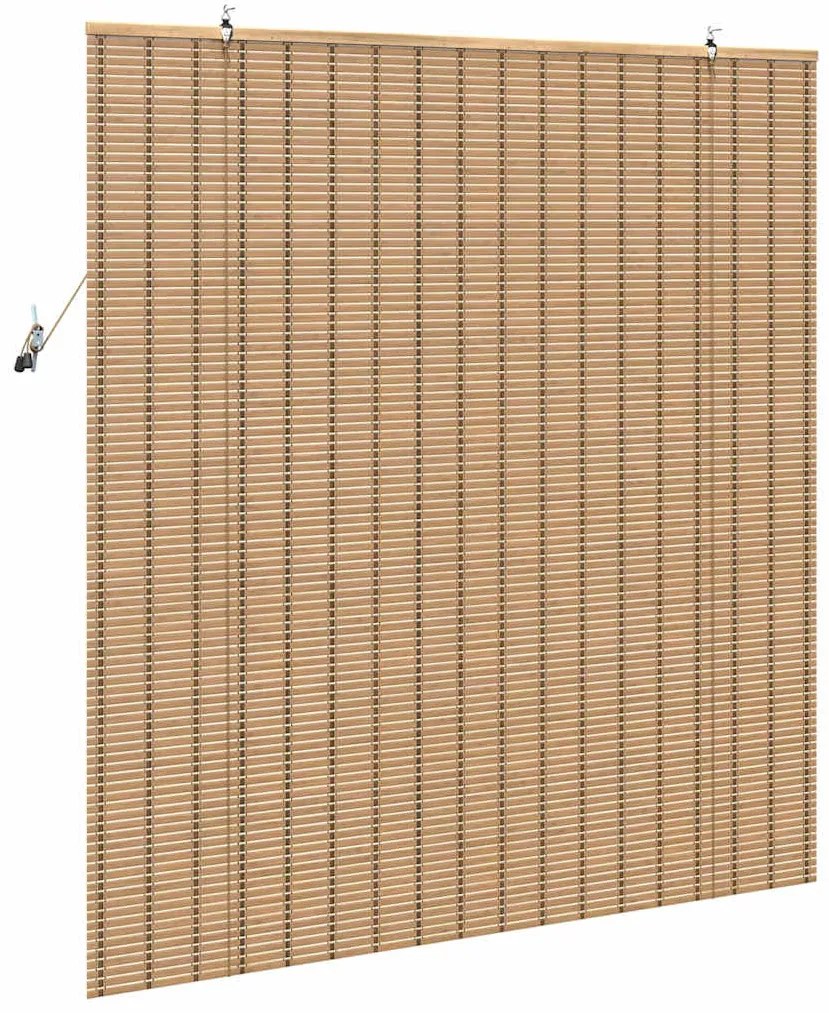 vidaXL Ρόλερ και Σκιάδια Ανοιχτό καφέ 140 x 160 cm Μπαμπού