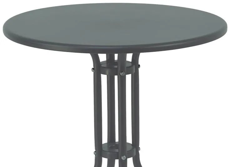 Τραπέζι Vergo ανθρακί μέταλλο Φ60x70εκ 60x60x70 εκ.