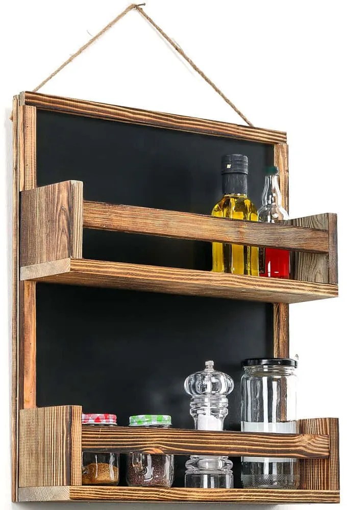 Ράφι Μπαχαρικών 281MST2324 40x10x48cm Natural Aberto Design Ξύλο