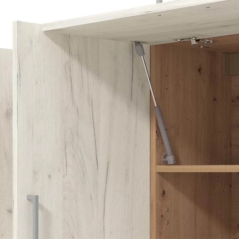 Σύνθεση Κουζίνας Tamara 200 Artisan Oak - Λευκό Δρύς 200x60x199,5 εκ. 200x60x199.5 εκ.