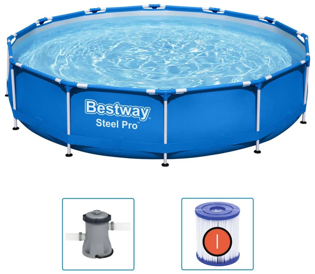 BESTWAY ΠΙΣΙΝΑ ΜΕ ΣΚΕΛΕΤΟ STEEL PRO 366 X 76 ΕΚ. 92914