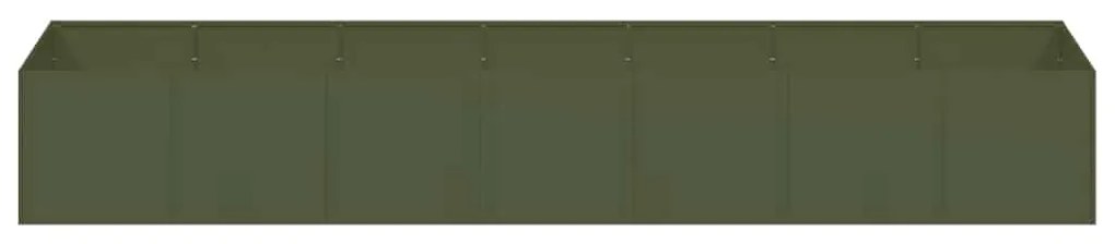 vidaXL Ζαρντινιέρα Λαδί 280x80x40 εκ. από Χάλυβα