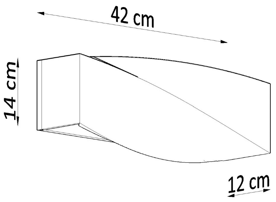 Sollux Φωτιστικό τοίχου Sigma 1,κεραμικό, γυαλί,1xE27/60w