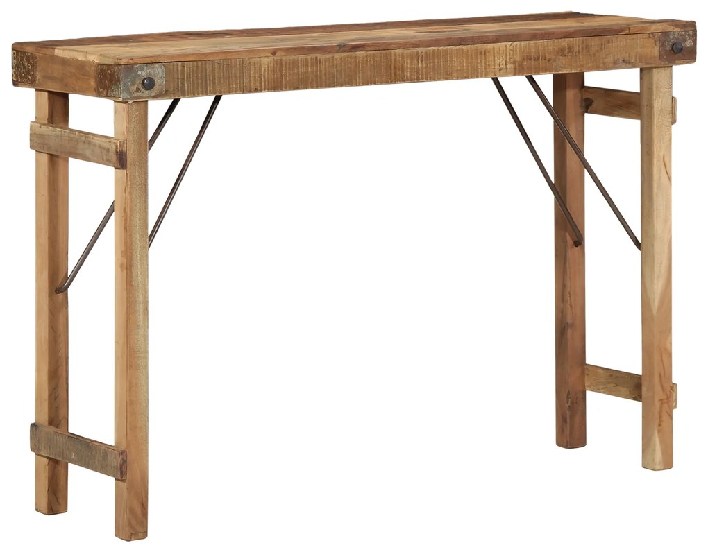 vidaXL Κονσόλα 110x35x76 εκ Μασίφ Ξύλο Ανακυκλωμένο