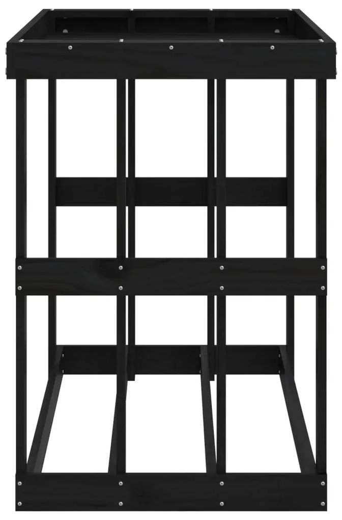 vidaXL Ξυλοθήκη Εξ. Χώρου Λευκή 108x52x74 εκ. από Μασίφ Ξύλο Πεύκου